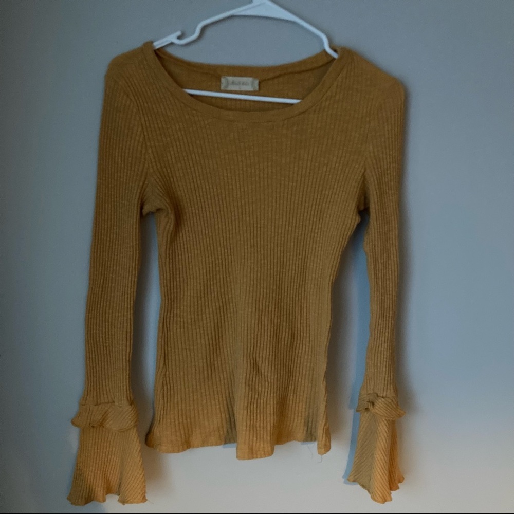 Altered State Knit Bell Sleeve Top